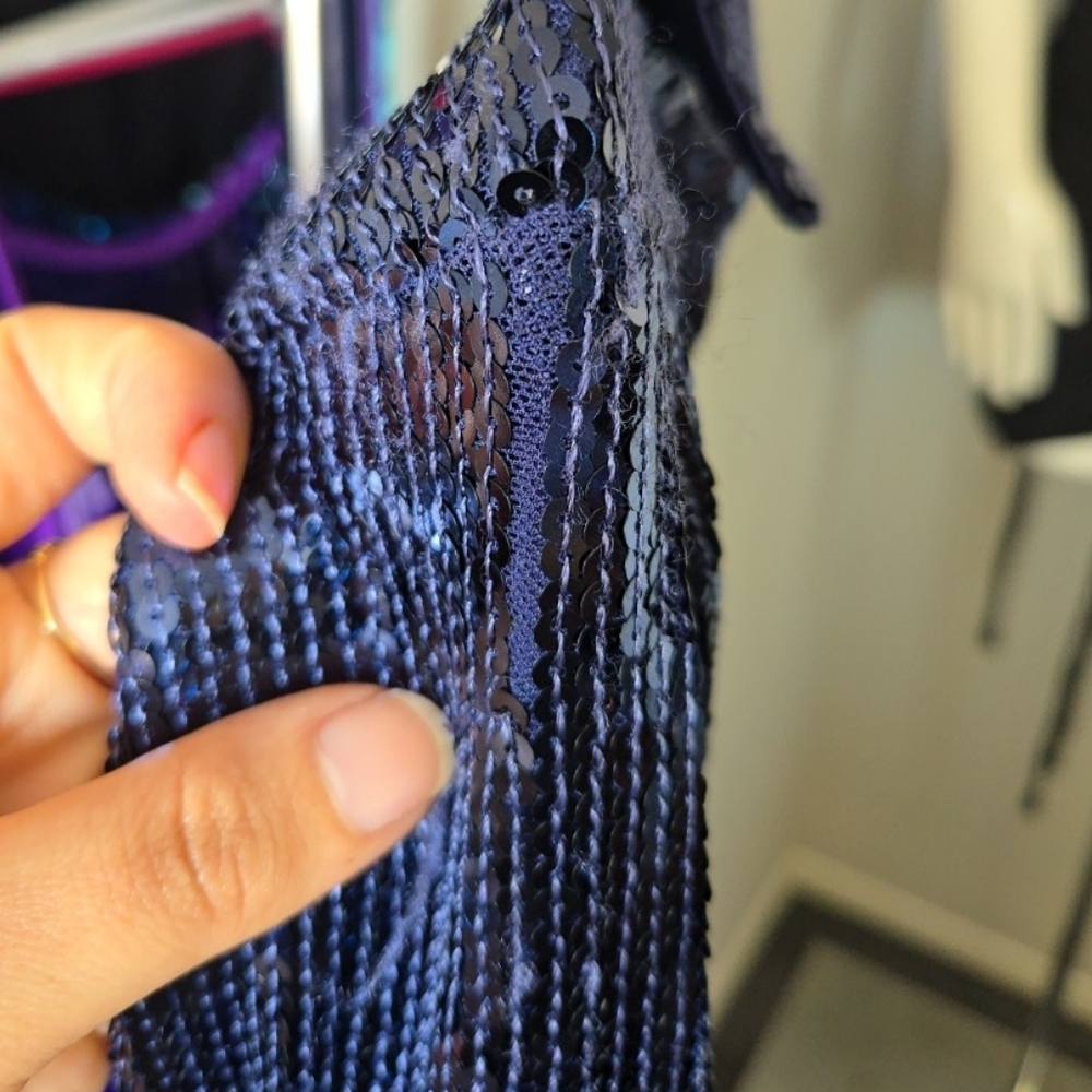 Free People Midnight Sequin Mini Dress - Picture 9 of 9